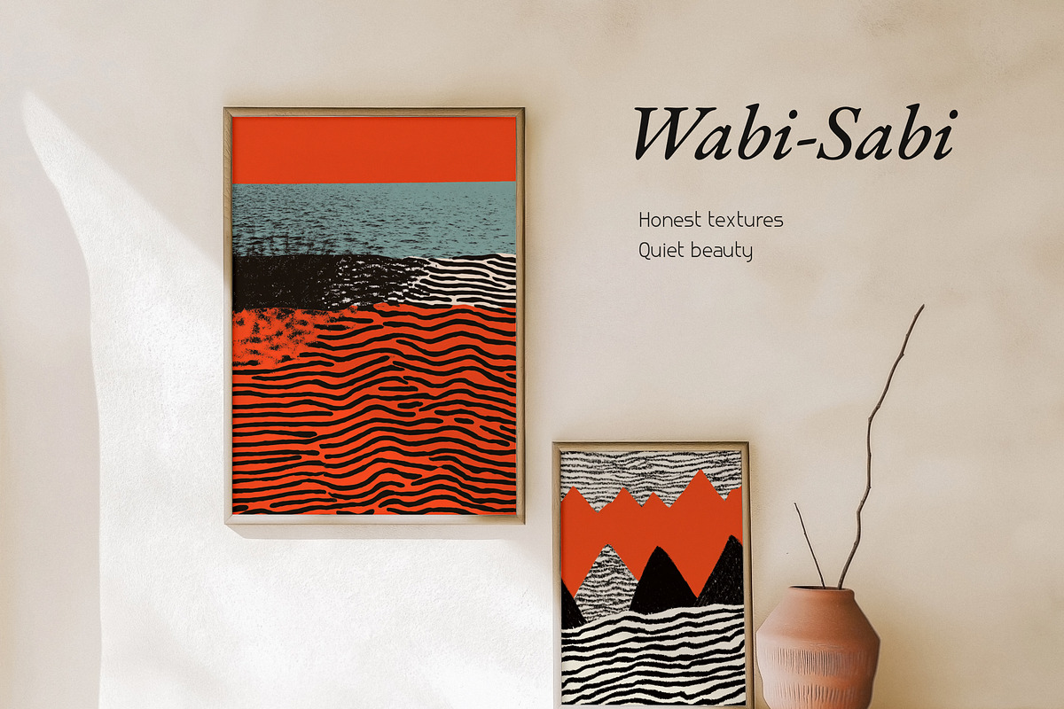 Wabi-Sabi Wall Frame Mockups, a Product Mockup by NikiArts (Photo 8 of 11)