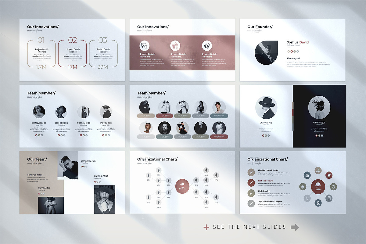 Insert Modern PowerPoint Template, a Presentation Template by White Graphic