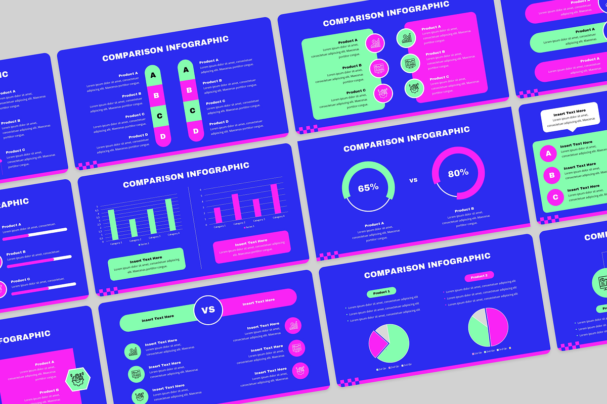 Comparison Diagram Keynote, a Presentation Template by Annora Studio (Photo 2 of 5)
