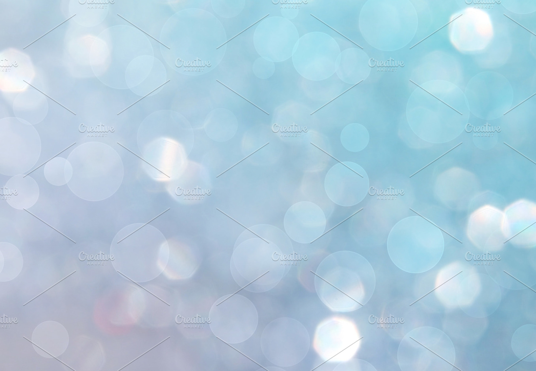 Blue Iridescent Bokeh Photo, a Holiday Photo by Photofanaticus