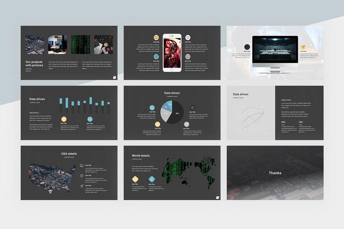 Techno-PowerPoint Template [PPTX], a Presentation Template by litoondev (Photo 11 of 11)