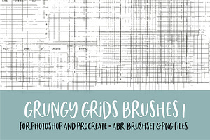 Grungy Grids Brush For PS/PRO