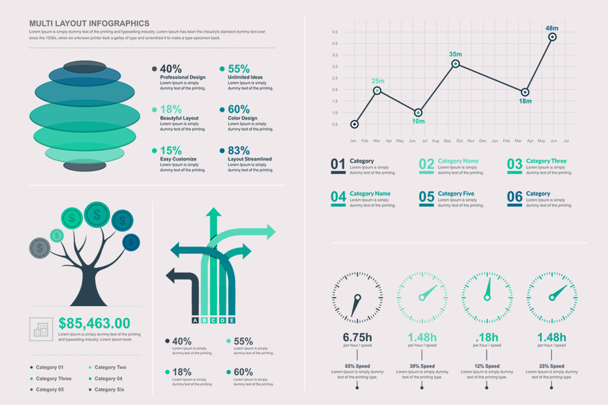 Big Infographic Elements Template, an Illustration by ContestDesign (Photo 5 of 16)