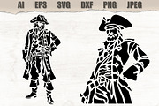 Stencils Pirate Captain, a Person Illustration by MARYCRAFTIRIA (Thumbnail 1 of 3)