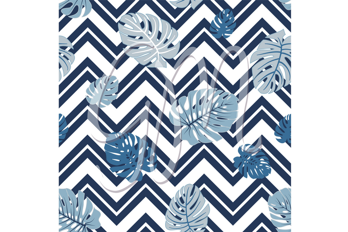 Tropical Leaves Seamless patterns, an Illustration by GraphicMarket (Photo 5 of 5)