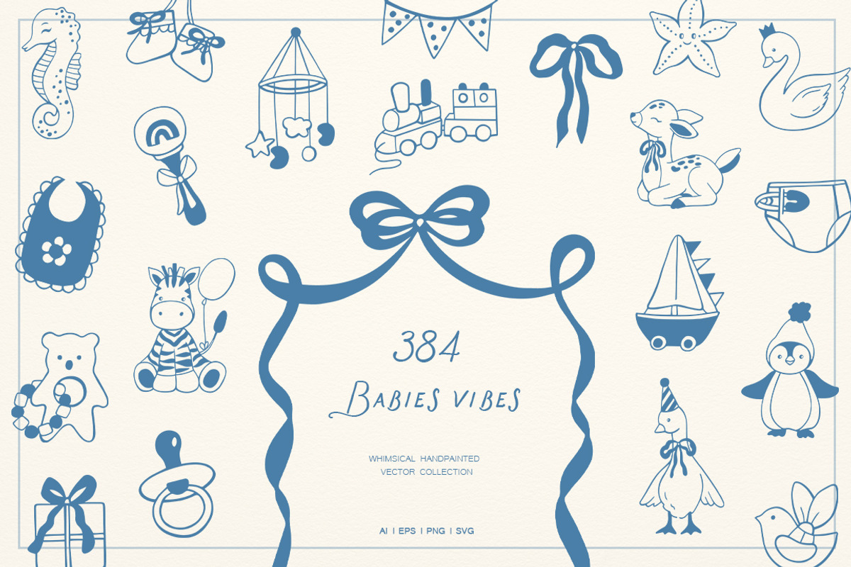 Whimsical Set Babies Vibes, an Object Graphic by ViktoriyaD (Photo 1 of 24)