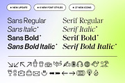 Neo Forma (NEW v2.0) 8 Fonts + Icons, a Sans Serif Font by Sam Parrett (Thumbnail 6 of 14)