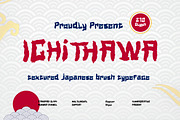 Ichithawa - Textured Japanese Font, a Handwritten Font by Dhabee (Thumbnail 1 of 15)