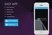Easy - One page Landing Page, a Bootstrap Template by romel.panahon (Thumbnail 2 of 5)
