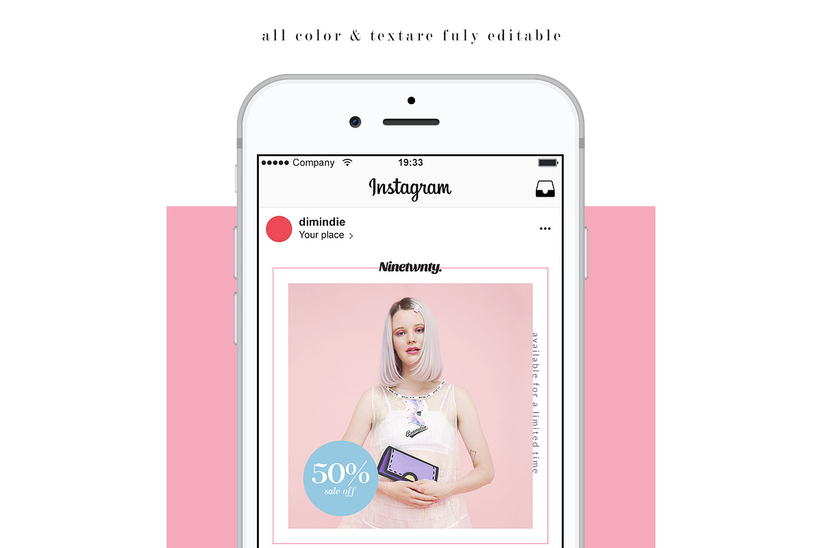 Begonia Instagram Template, a Social Media Template by dimindie (Photo 7 of 7)