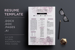 CV template + cover letter template, a Resume Template by Chic templates