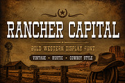 Rancher Capital, a Slab Serif Font by Wow Magic (Thumbnail 1 of 5)