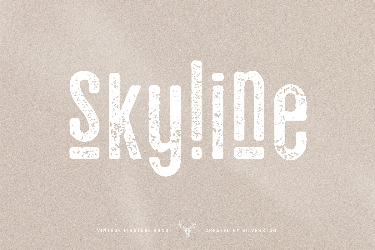 skyline - vintage ligature sans font, a Sans Serif Font by SilverStag Type Foundry (Photo 16 of 16)