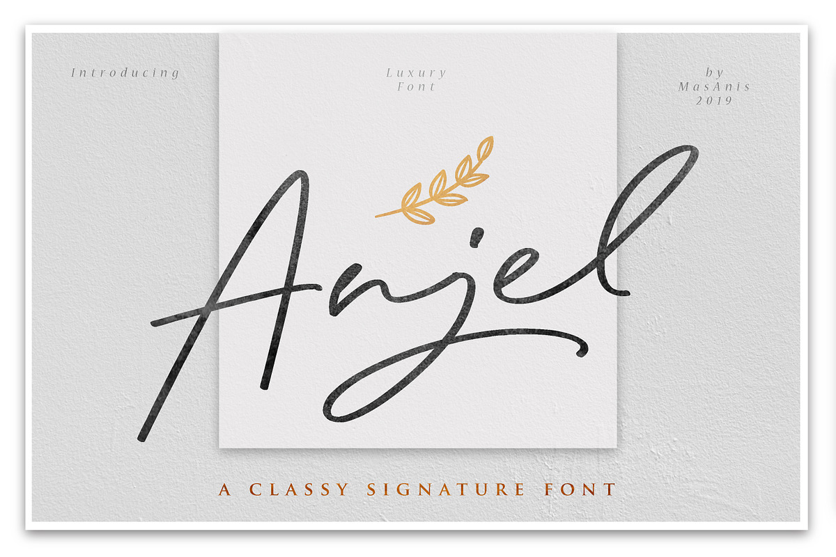 Anjel // Classy Signature Font
