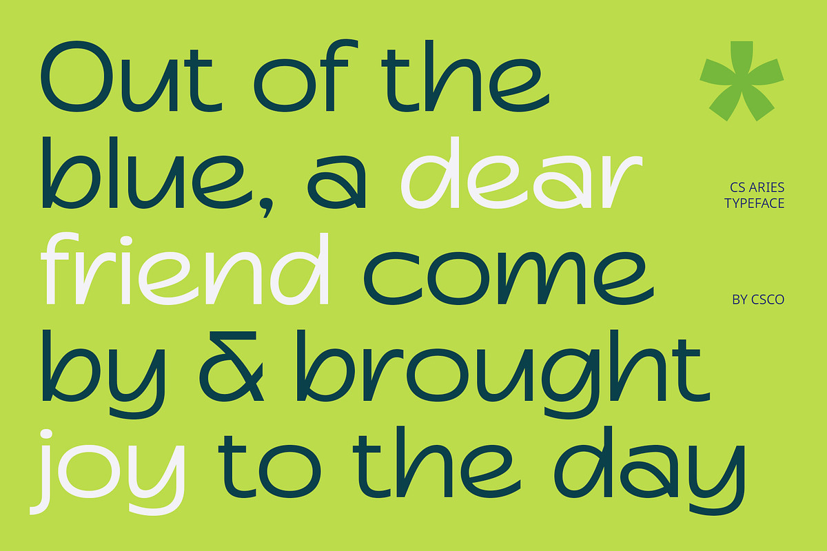 CS Aries – Display Sans Serif Font, a Sans Serif Font by Craft Supply Co. (Photo 4 of 8)