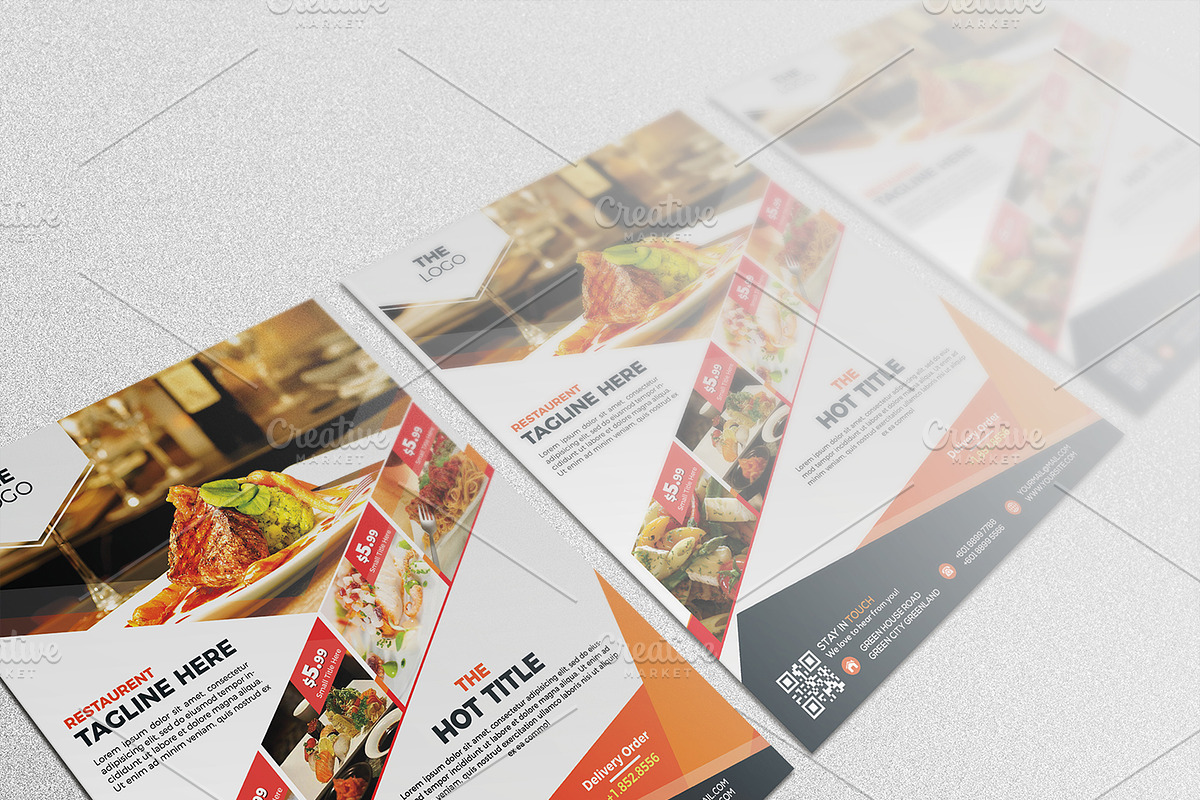 Restaurant flyer, a Flyer Template by GreenPixi (Photo 3 of 3)