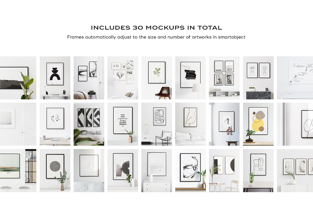 Minimal Frame Mockup Template Bundle, a Product Mockup by FoundImages (Photo 2 of 27)