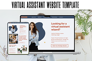 Virtual Assistant Website Template, a Design Template by thecyella.co (Thumbnail 1 of 4)