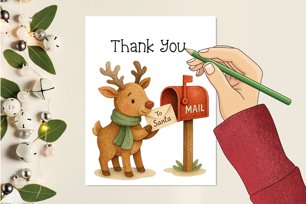 Cute Christmas Reindeer Sublimation, an Illustration by Creative Art (Photo 8 of 9)