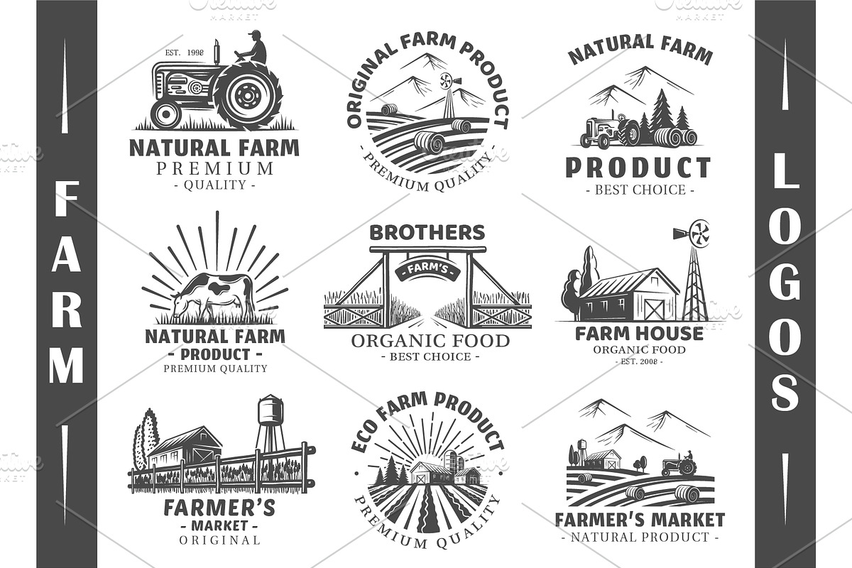 18 Farm Logos Templates, a Branding & Logo Template by Art Design (Photo 3 of 11)