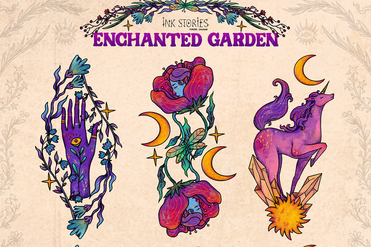 Enchanted Garden Fairies and Flowers, a Person Illustration by Ink Stories (Photo 6 of 24)