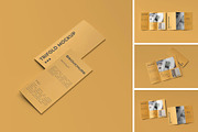 A4 Trifold Mockup, an Advertising Mockup by Hubzway (Thumbnail 1 of 5)