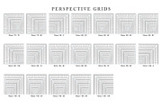 Perspective Grids Vol 1, a Background Graphic by Honnum Graphic Art (Thumbnail 8 of 9)