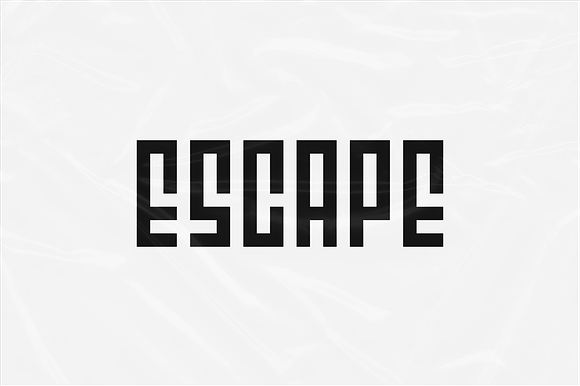 Escape Typeface preview 6