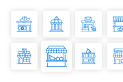 Shops,Real Estate , and Architecture, a Duotone Icon by Brickclay (Thumbnail 7 of 7)