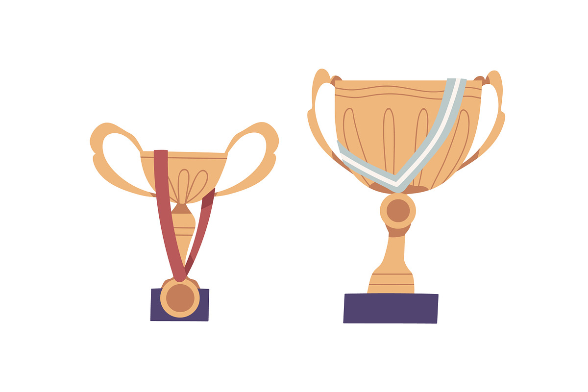 Cups and medals, trophies set, an Object Illustration by Good Studio (Photo 3 of 3)