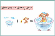 Bath Time Dog Clipart With Paper, an Illustration by VianneArt (Thumbnail 7 of 8)