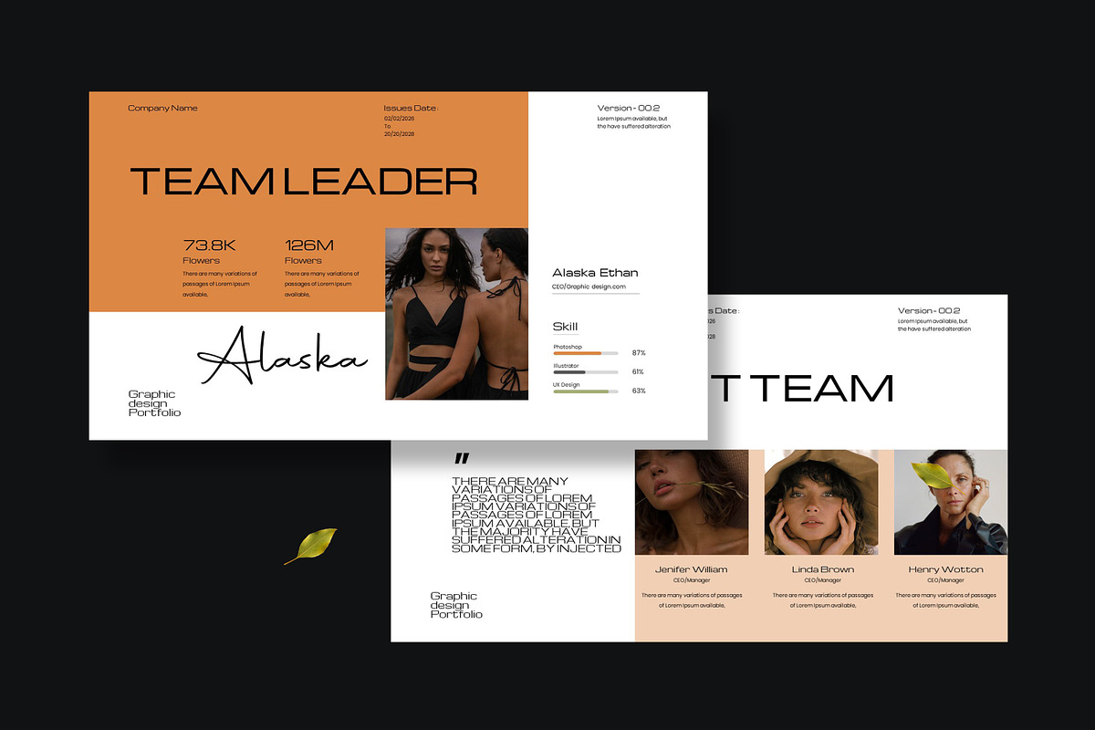 Maya Portfolio Presentation Template, a Presentation Template by UpSolution (Photo 5 of 7)