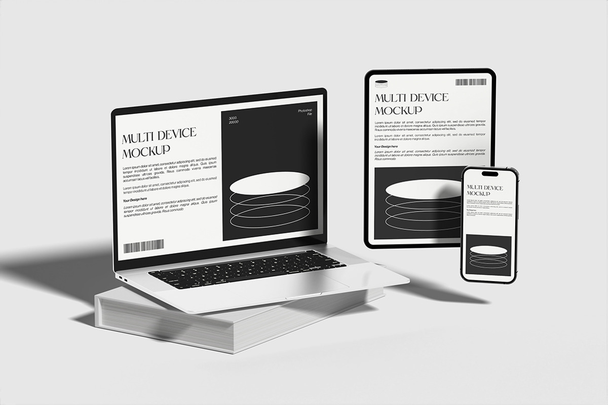 Realistic Multi Devices Mockup PSD, a Mac Mockup by MA-KING_ART (Photo 3 of 3)