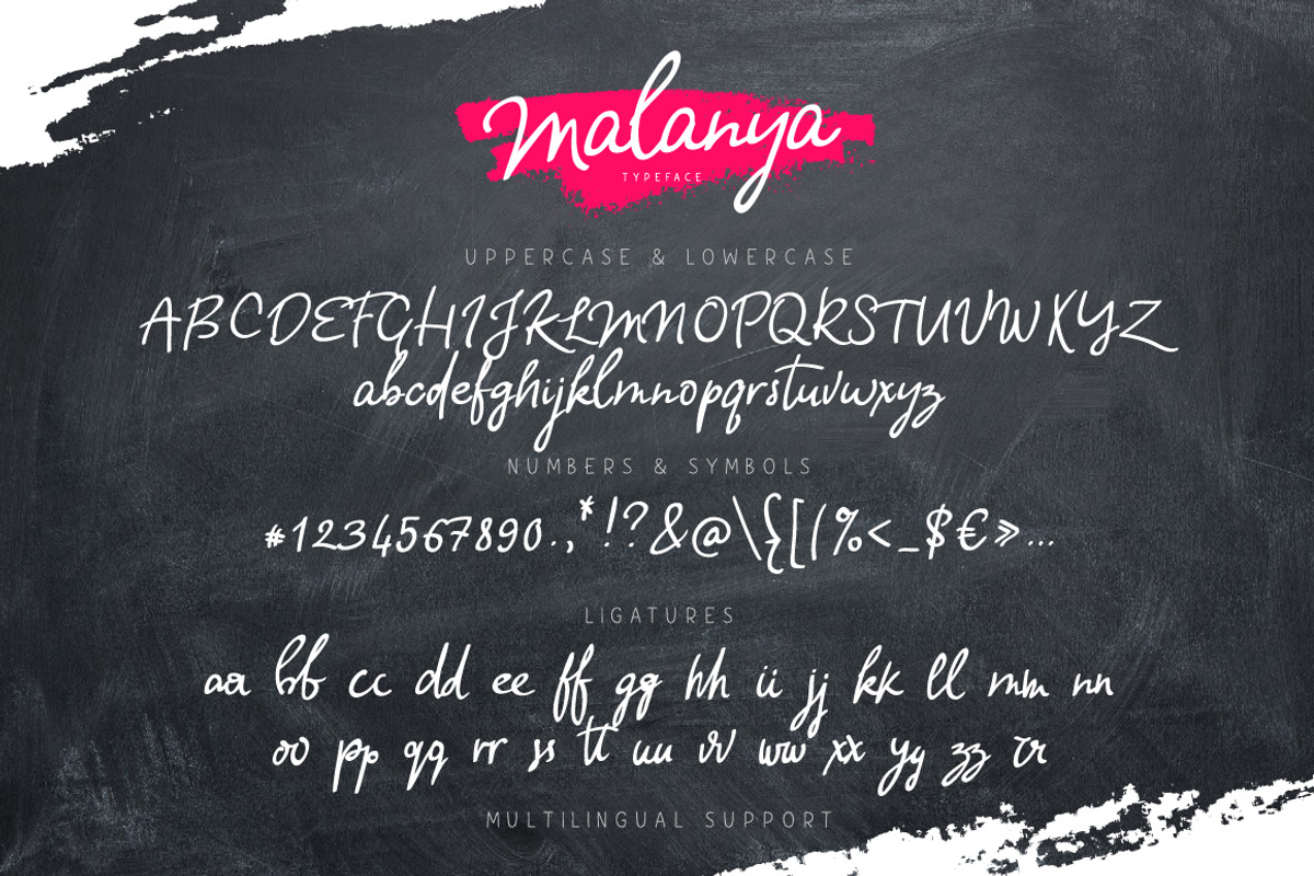 Malanya Typeface preview 5