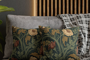 William Morris Inspired Floral Patte, a Pattern Graphic by elfy creative