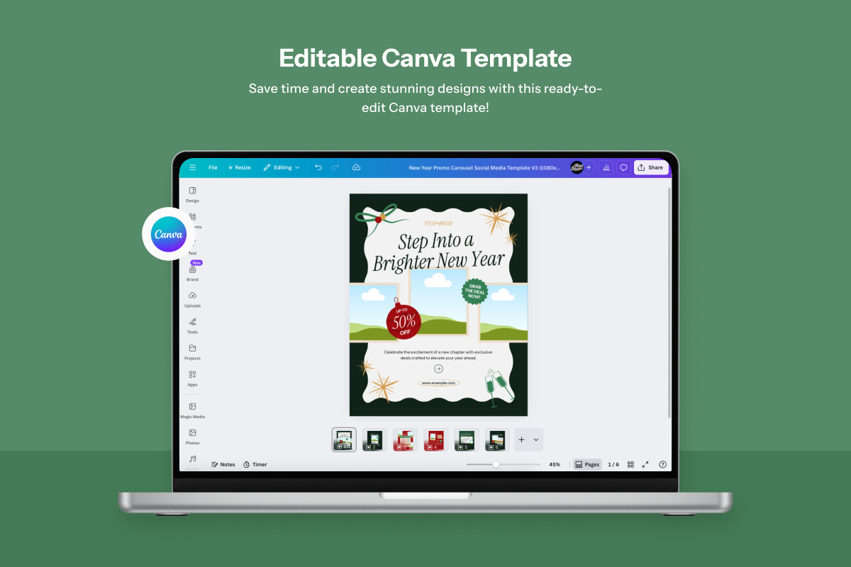 New Year Business Promo Carousel, a Social Media Template by twinstd (Photo 3 of 5)