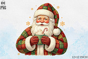 Vintage Santa Claus Wall Art PNG, an Illustration by Libby Wishes (Thumbnail 6 of 6)