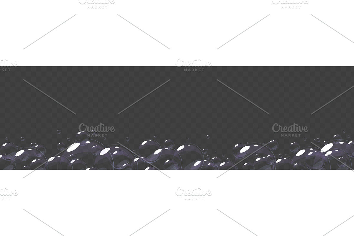 Soap bubbles of bath foam on, a Texture Illustration by Vectorbuum