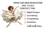Whimsical Ballerina Girls Clipart, an Illustration by OK Design (Thumbnail 4 of 6)