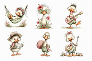 Whimsical Summer Goose Clipart Set, an Illustration by Libby Wishes (Thumbnail 5 of 7)