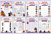 Halloween Fun Activity Book Kdp, a Stationery Template by Mustafiz (Thumbnail 2 of 5)