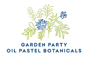 Garden Party Oil Pastel Botanicals, an Illustration by hudlow (Thumbnail 1 of 5)