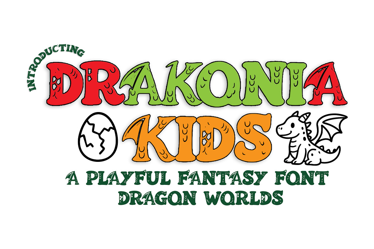 Drakonia Fantasy Kids Font, a Handwritten Font by Art StoreID (Photo 2 of 11)