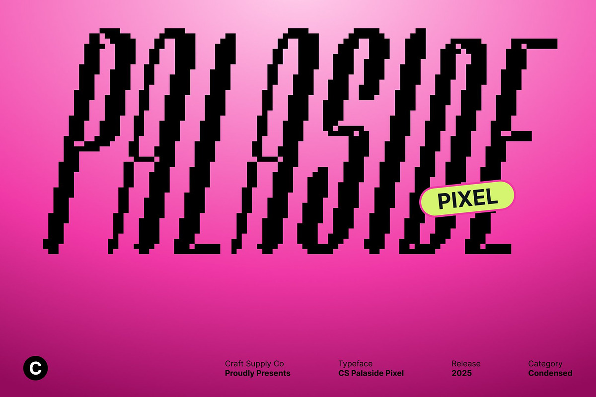 Palaside Pixel, a Sans Serif Font by Craft Supply Co. (Photo 1 of 8)