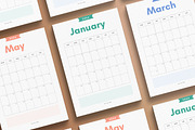 2024 Calendar Template InDesign, a Stationery Template by ClementineCreative (Thumbnail 1 of 3)