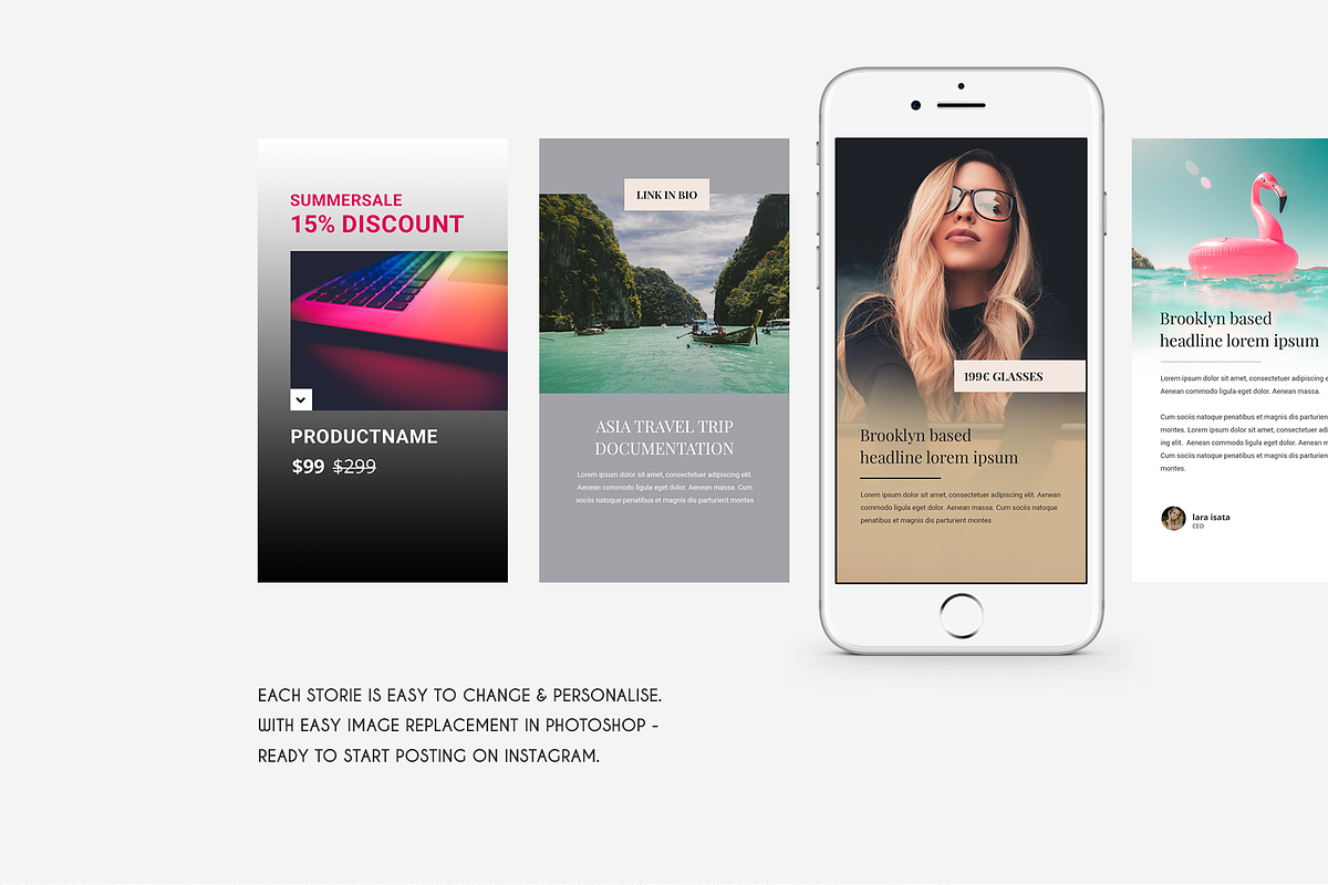 Instagram stories template mix, a Social Media Template by khoai_tây (Photo 5 of 5)
