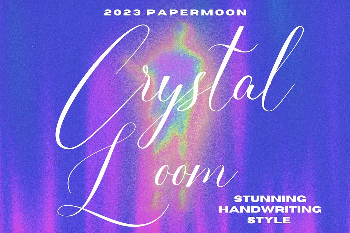 Crystal Loom Handwriting Font, a Handwritten Font by GearShift (Photo 1 of 7)