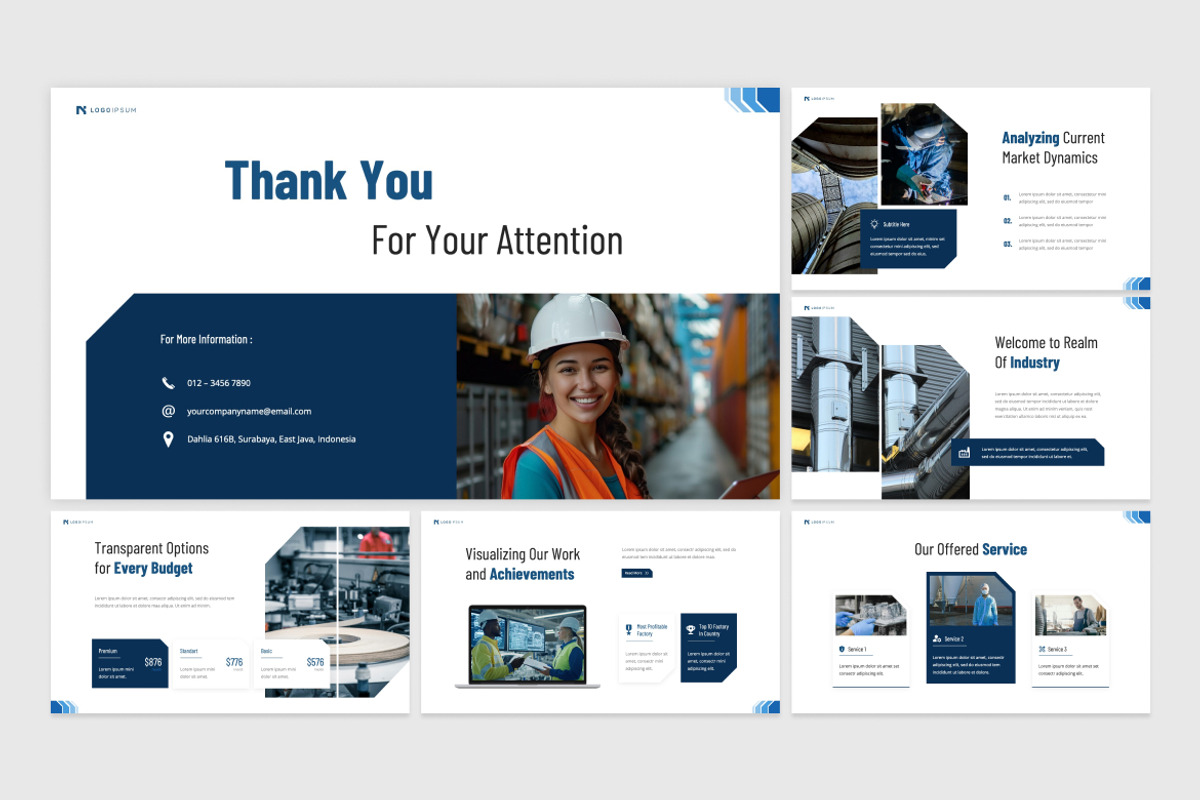 Industry and Factory PPT, a Presentation Template by Antstheme (Photo 2 of 2)