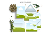 Christmas Stationery Canva Mockups, an Advertising Mockup by Mockup Scene (Thumbnail 10 of 11)
