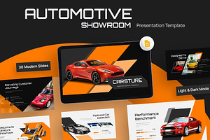 Automotive Showroom Google Slides, a Presentation Template by New Coral Design
